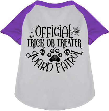 Trick or Treater Guard Patrol Pet Raglan Shirt