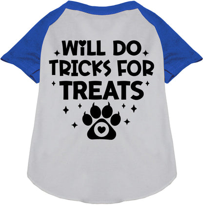 Will Do Tricks for Treats Pet Raglan Shirt