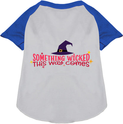 Something Wicked This Way Comes Pet Raglan Shirt