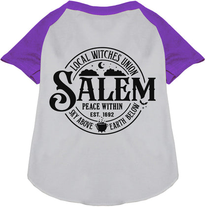 Salem Witches Union Pet Raglan Shirt
