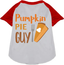 Pumpkin Pie Guy Pet Raglan Shirt