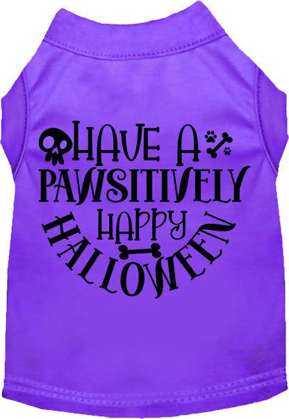 Pawsitively Happy Halloween Pet Shirt