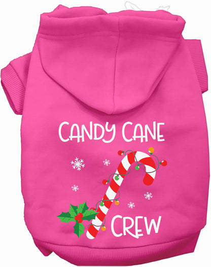 Candy Cane Crew Pet Hoodie