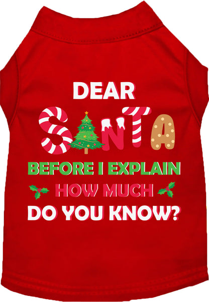 Santa, How Much? Pet Shirt