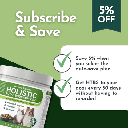 Holistic Total Body Support Multivitamin Glandular Support For Dogs And Cats