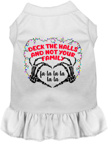 Deck the Halls, Not Your Family Christmas Pet Dress