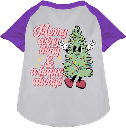 Merry Everything Pet Raglan Shirt