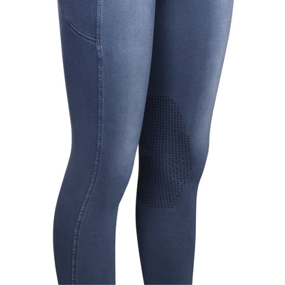 Equine Couture Soft Wash Silicon Knee Patch Tights with Phone Pocket