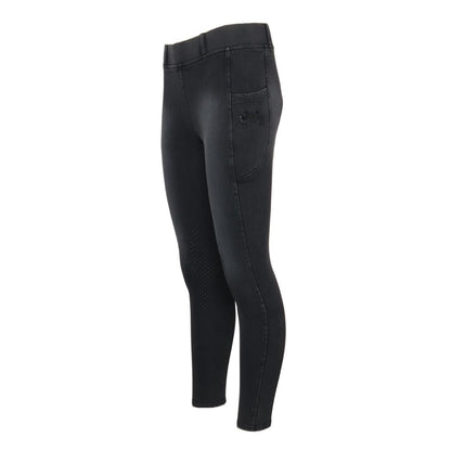 Equine Couture Soft Wash Silicon Knee Patch Tights with Phone Pocket