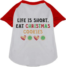 Eat Christmas Cookies Pet Raglan Shirt