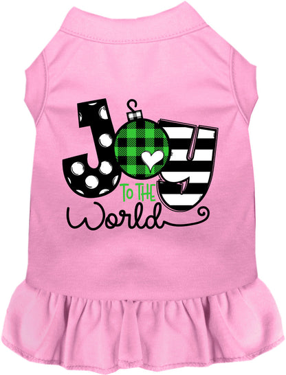 Joy to the World Christmas Pet Dress