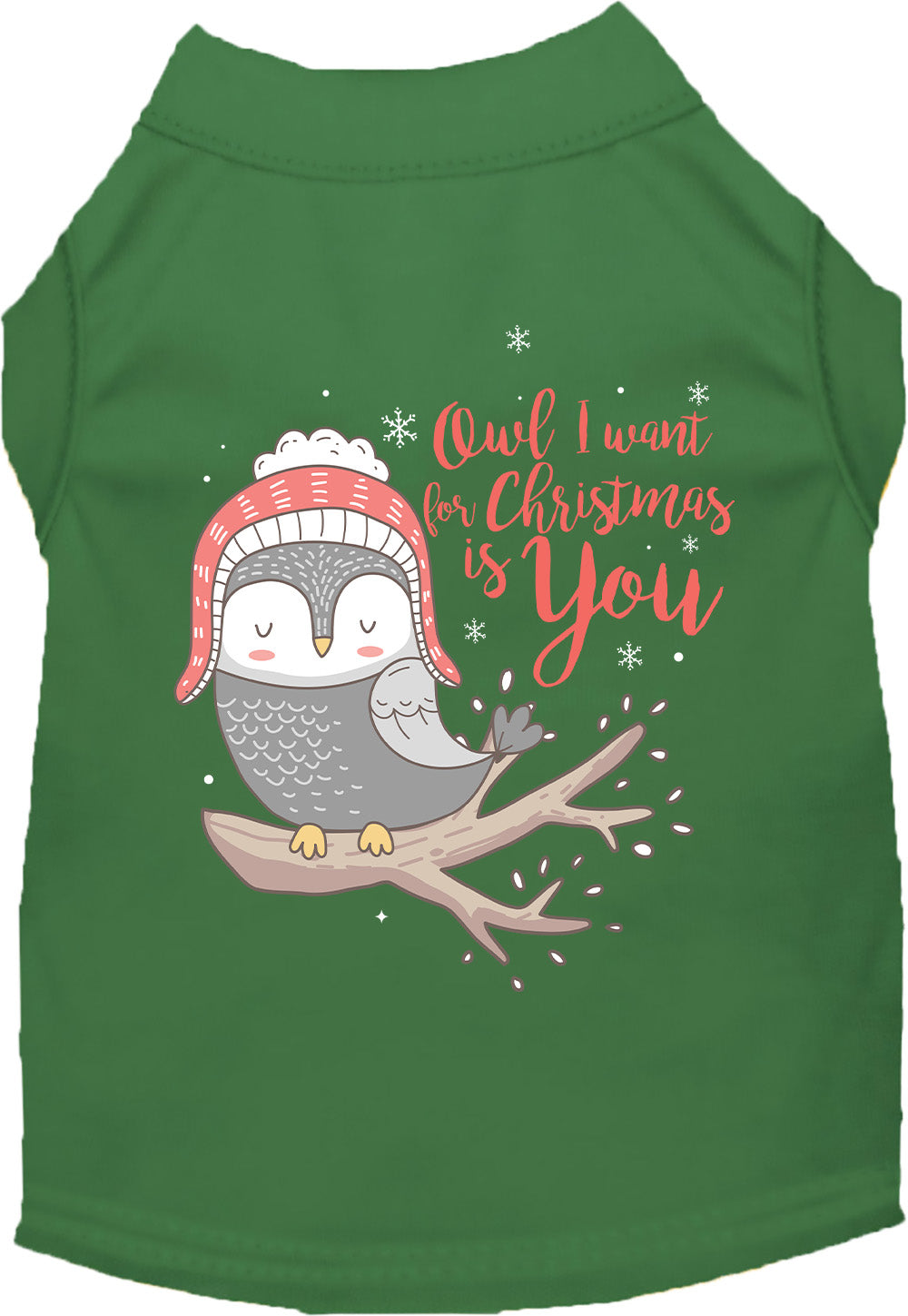 Owl I Want For Christmas Pet Shirt