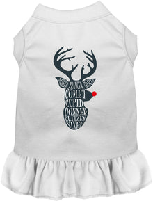 All Santa's Deer Christmas Pet Dress