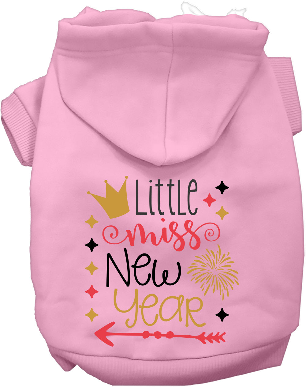 Little Miss New Year Pet Hoodie