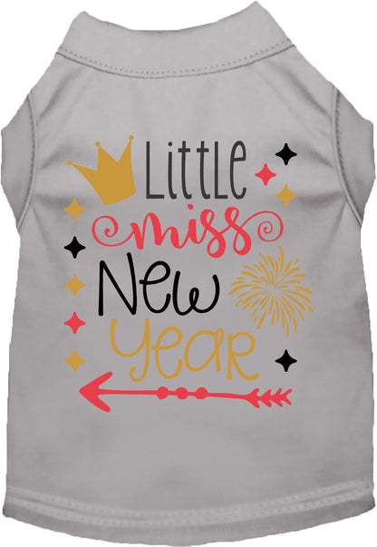 Little Miss New Year Pet Shirt