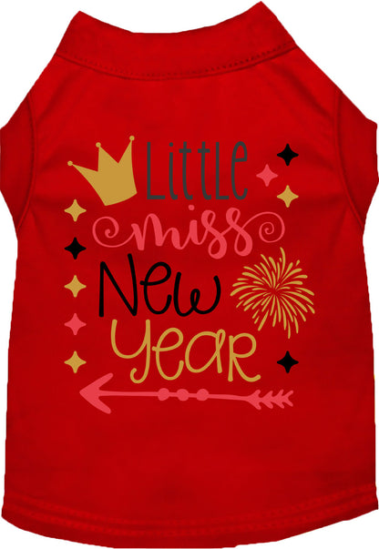 Little Miss New Year Pet Shirt