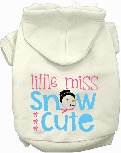 Little Miss Snow Cute Pet Hoodie