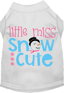 Little Miss Snow Cute Pet Shirt