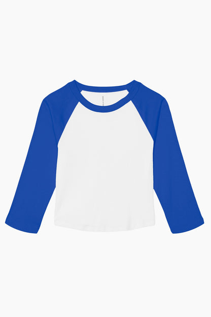 Women's Raglan Baseball Crop Tee