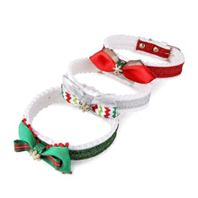 Festive Feline Christmas Collar: Vibrant Color Grid Design For Cats