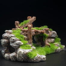 Landscape Stone Flocking Resin Aquarium Decoration