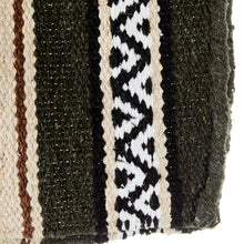 1302-14 Hogan 30x60 Acrylic Blend Saddle Blanket Olive Green
