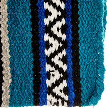 1302-7 Hogan 30x60 Acrylic Blend Saddle Blanket Turquoise
