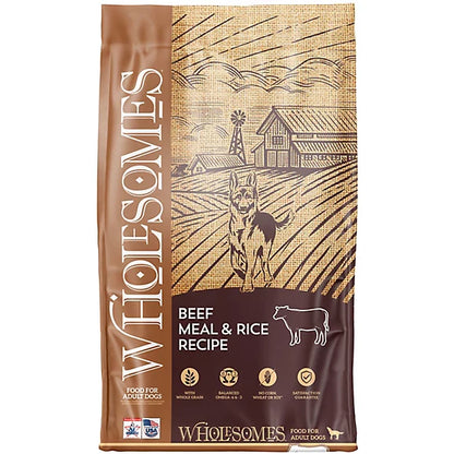 Wholesomes Dog Adult Beef Meal & Rice (40lb)