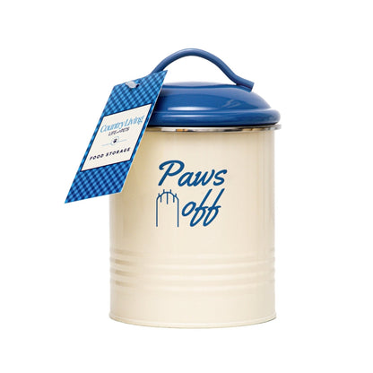 Country Living Set Of 3 Pet Treat Canisters Dog Treat Storage French Blue Lid