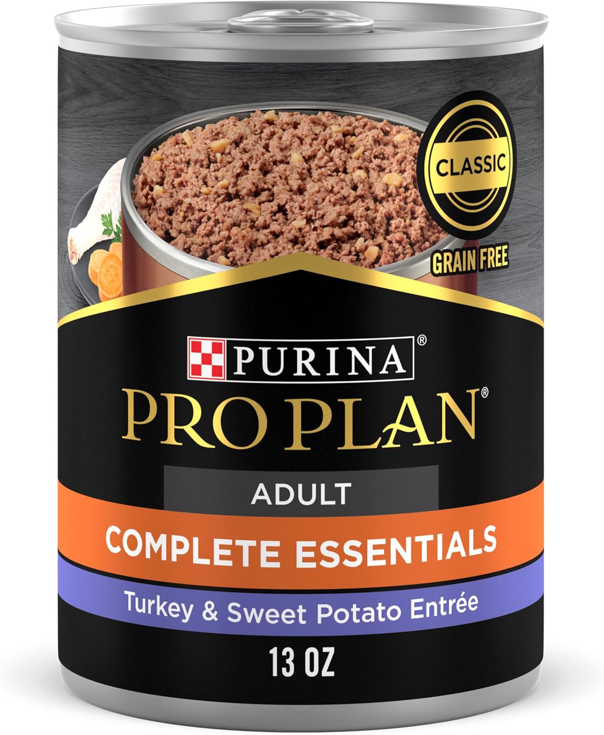 Pro Plan Complete Essentials Grain Free Entrée Turkey & Sweet Potato Entrée Classic Wet Dog Food (13oz)