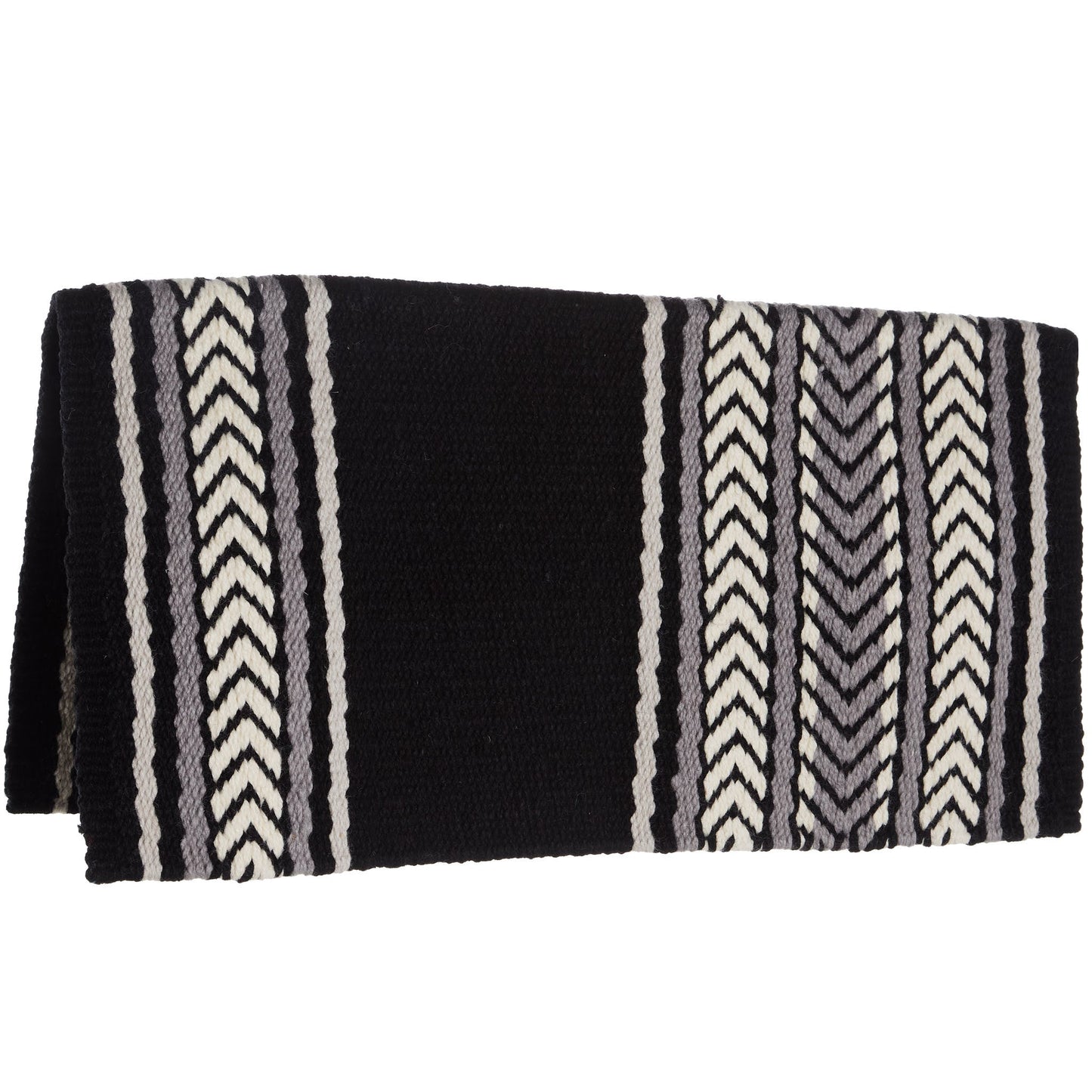 1425-4 Iron Horse 36inx34in New Zealand Wool Saddle Blanket MULTI