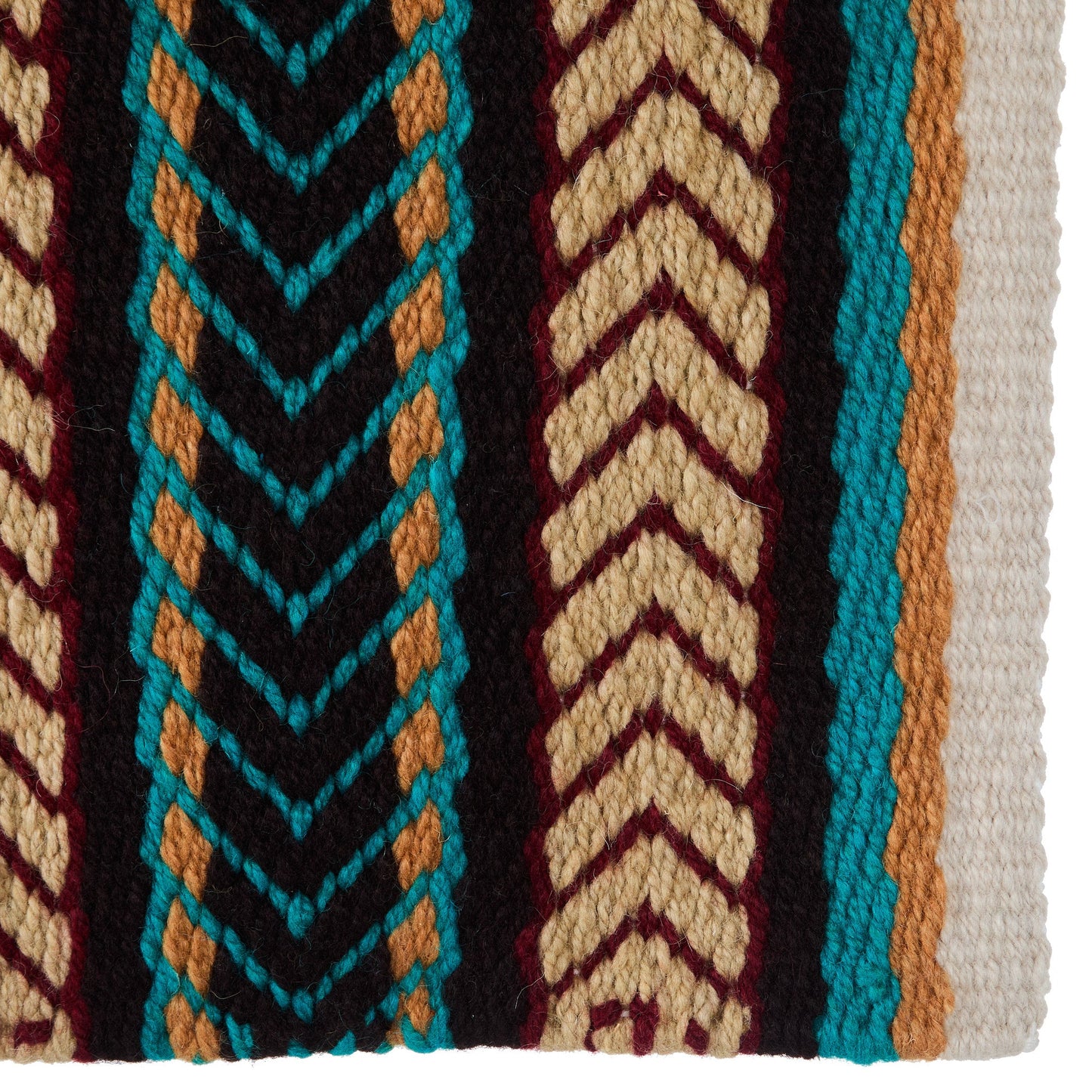 1425-8 Iron Horse 36x34 New Zealand Wool Saddle Blanket MULTI