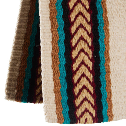 1425-8 Iron Horse 36x34 New Zealand Wool Saddle Blanket MULTI