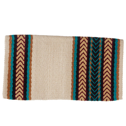 1425-8 Iron Horse 36x34 New Zealand Wool Saddle Blanket MULTI