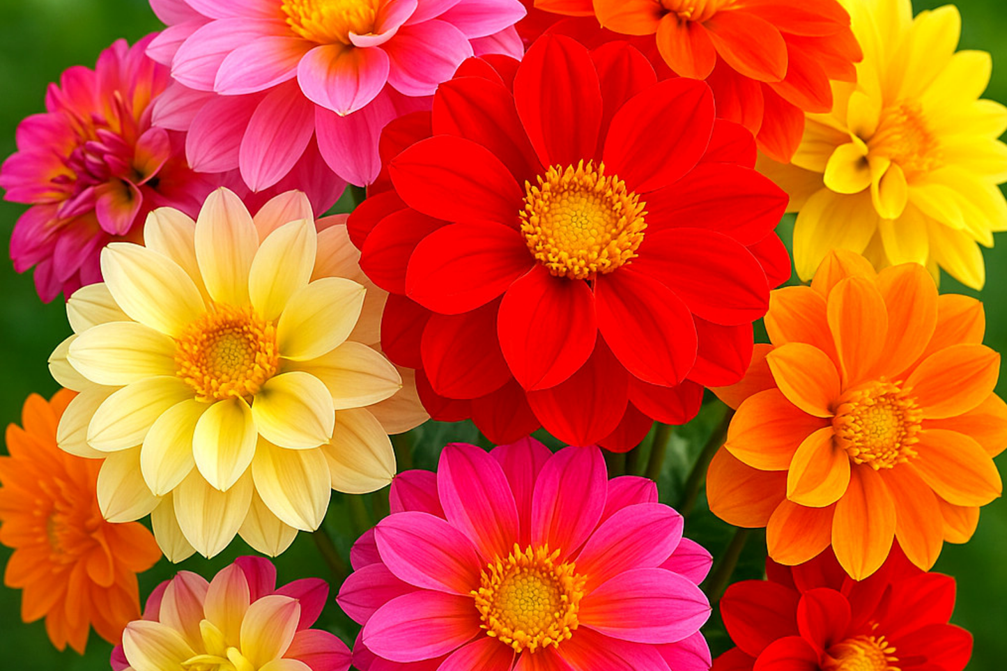 Bedding Dahlia Seeds, 20-400 Non-GMO Dahlia pinnata, Vibrant Garden Blooms, Easy to Grow, Full Sun, Perennial Flowers