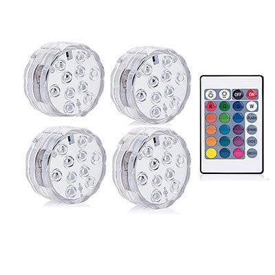 16 Colors Rgb Submersible Pool Light With Rf Remote Control - Illuminate Your Water Wonderland
