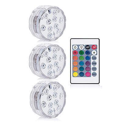 16 Colors Rgb Submersible Pool Light With Rf Remote Control - Illuminate Your Water Wonderland