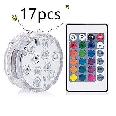 16 Colors Rgb Submersible Pool Light With Rf Remote Control - Illuminate Your Water Wonderland