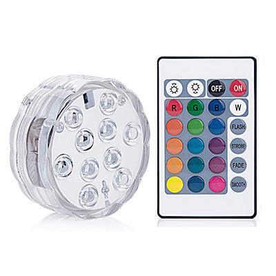 16 Colors Rgb Submersible Pool Light With Rf Remote Control - Illuminate Your Water Wonderland