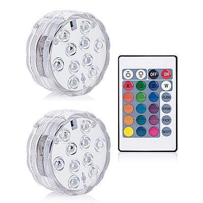 16 Colors Rgb Submersible Pool Light With Rf Remote Control - Illuminate Your Water Wonderland