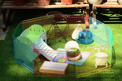 Rainbow Ventilated Hamster Cage Fence Set
