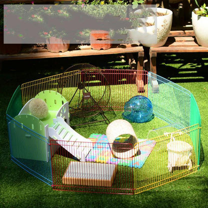 Rainbow Ventilated Hamster Cage Fence Set