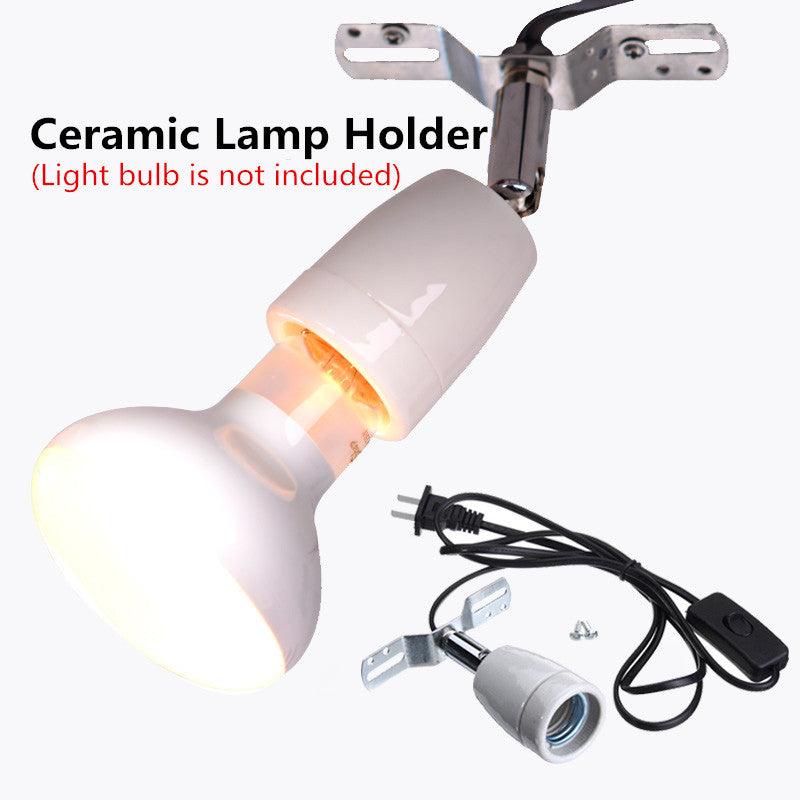 Reptile Pro 400W Ceramic Heat Lamp Holder With Rotating Base
