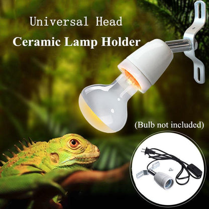 Reptile Pro 400W Ceramic Heat Lamp Holder With Rotating Base