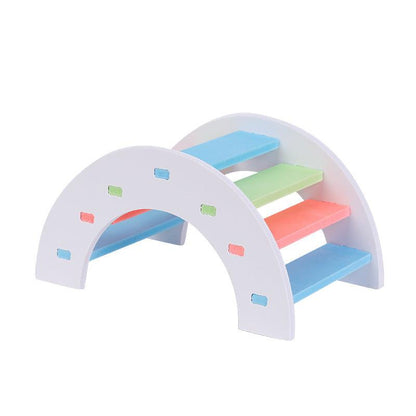 Rainbow Arch Bridge Hamster Playground Set