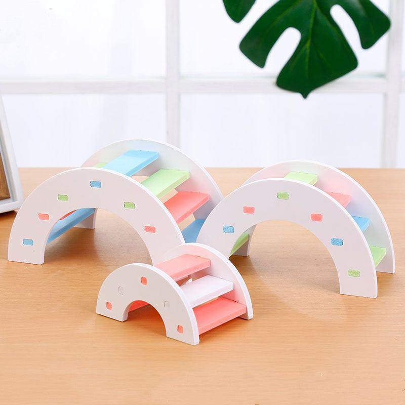 Rainbow Arch Bridge Hamster Playground Set