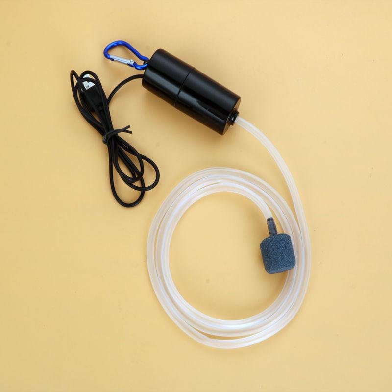 Portable Usb Aquarium Oxygen Air Pump - Silent And Energy Efficient Fish Tank Accessory