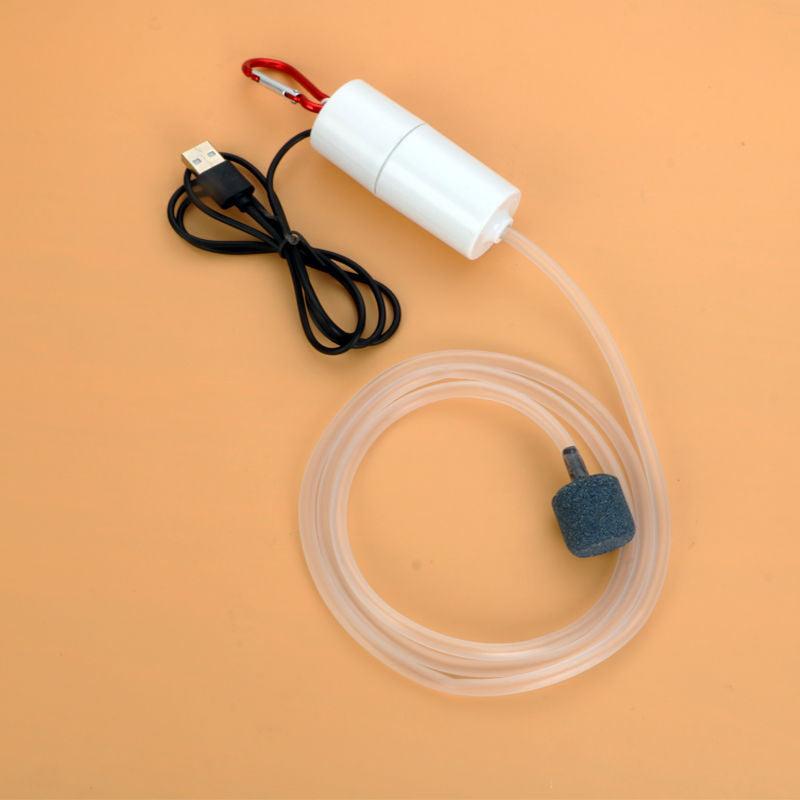 Portable Usb Aquarium Oxygen Air Pump - Silent And Energy Efficient Fish Tank Accessory