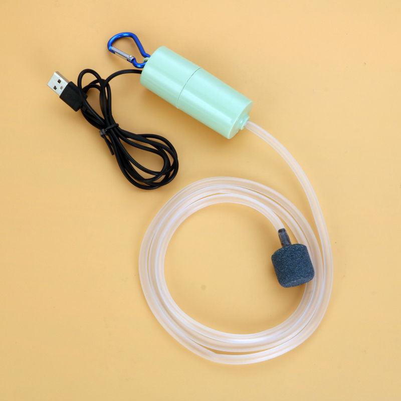 Portable Usb Aquarium Oxygen Air Pump - Silent And Energy Efficient Fish Tank Accessory