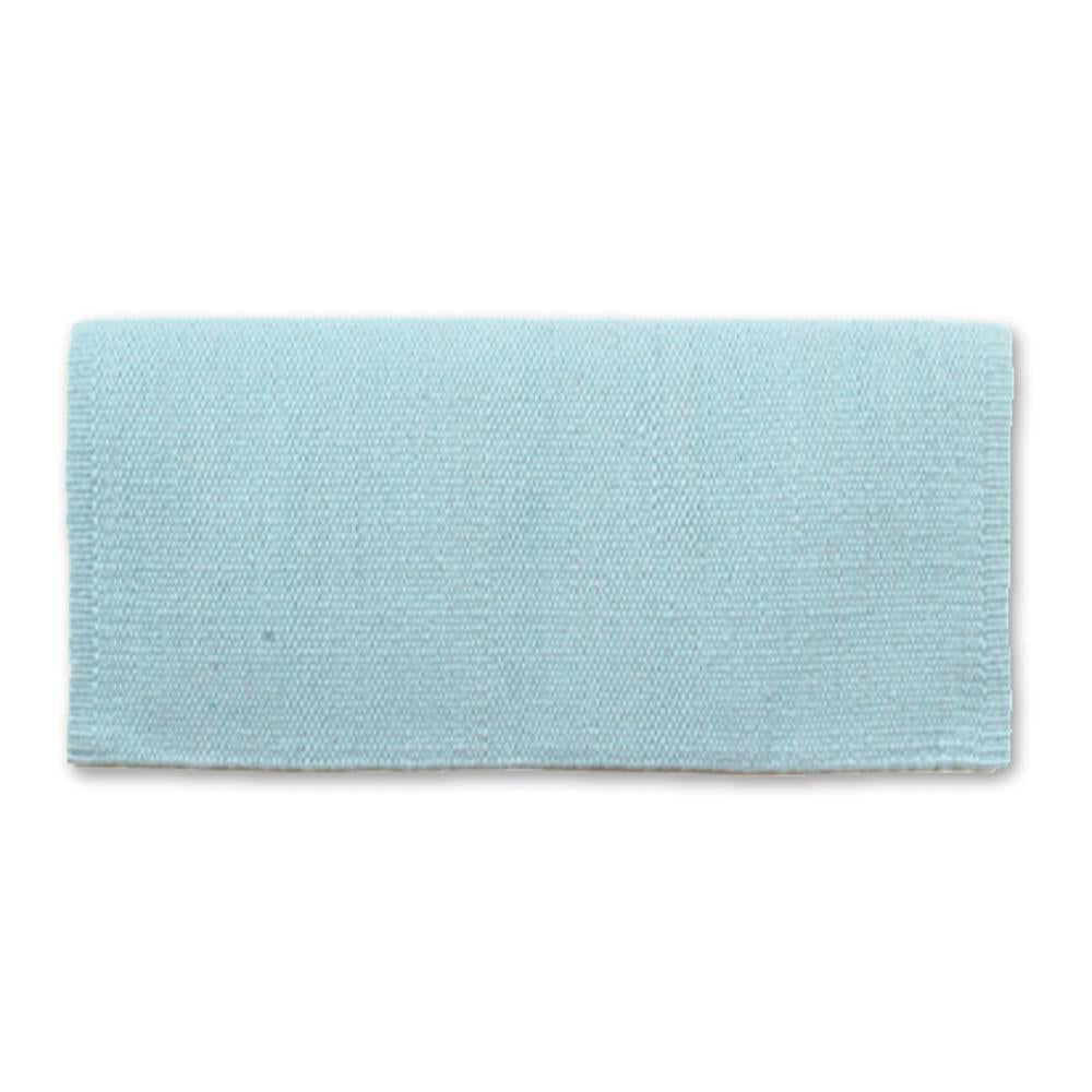 1314-80 San Juan Solid Crystal Ice Blue 36x34 New Zealand Wool Saddle Blanket